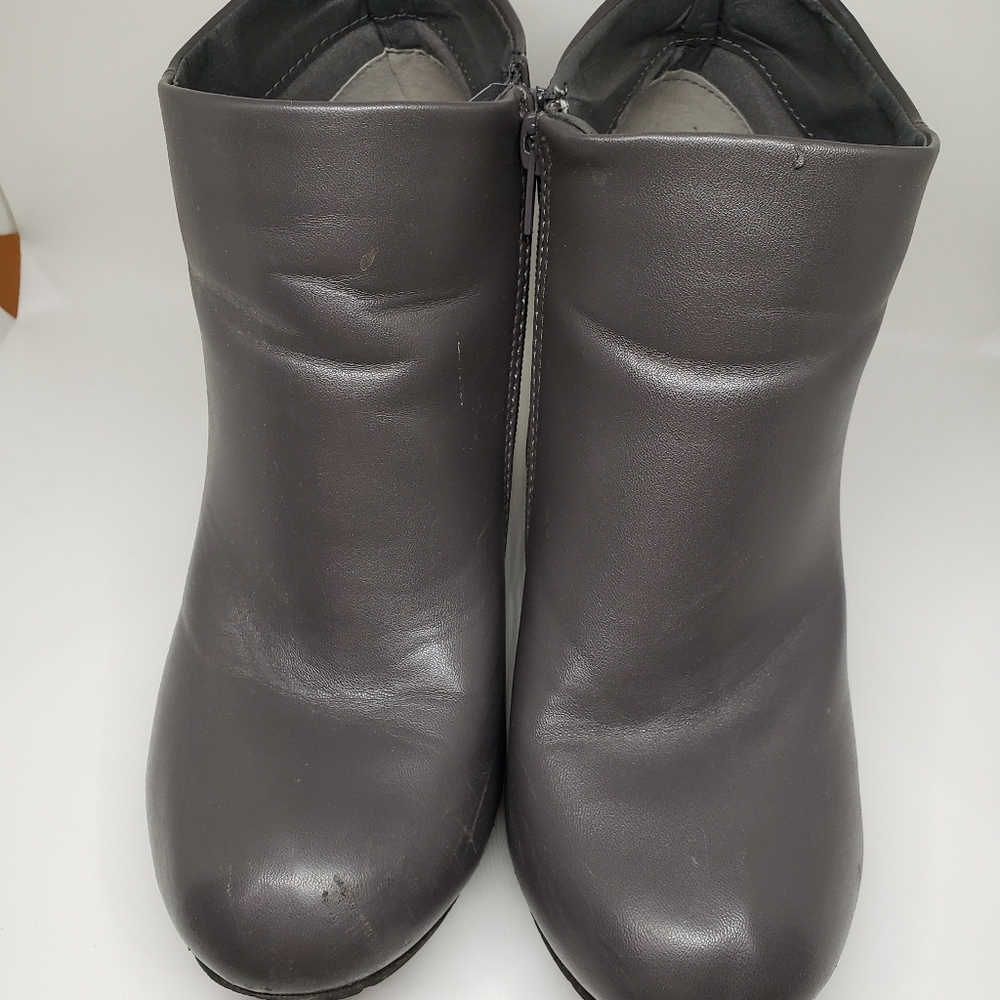 Ankle Booties in Charcoal Gray